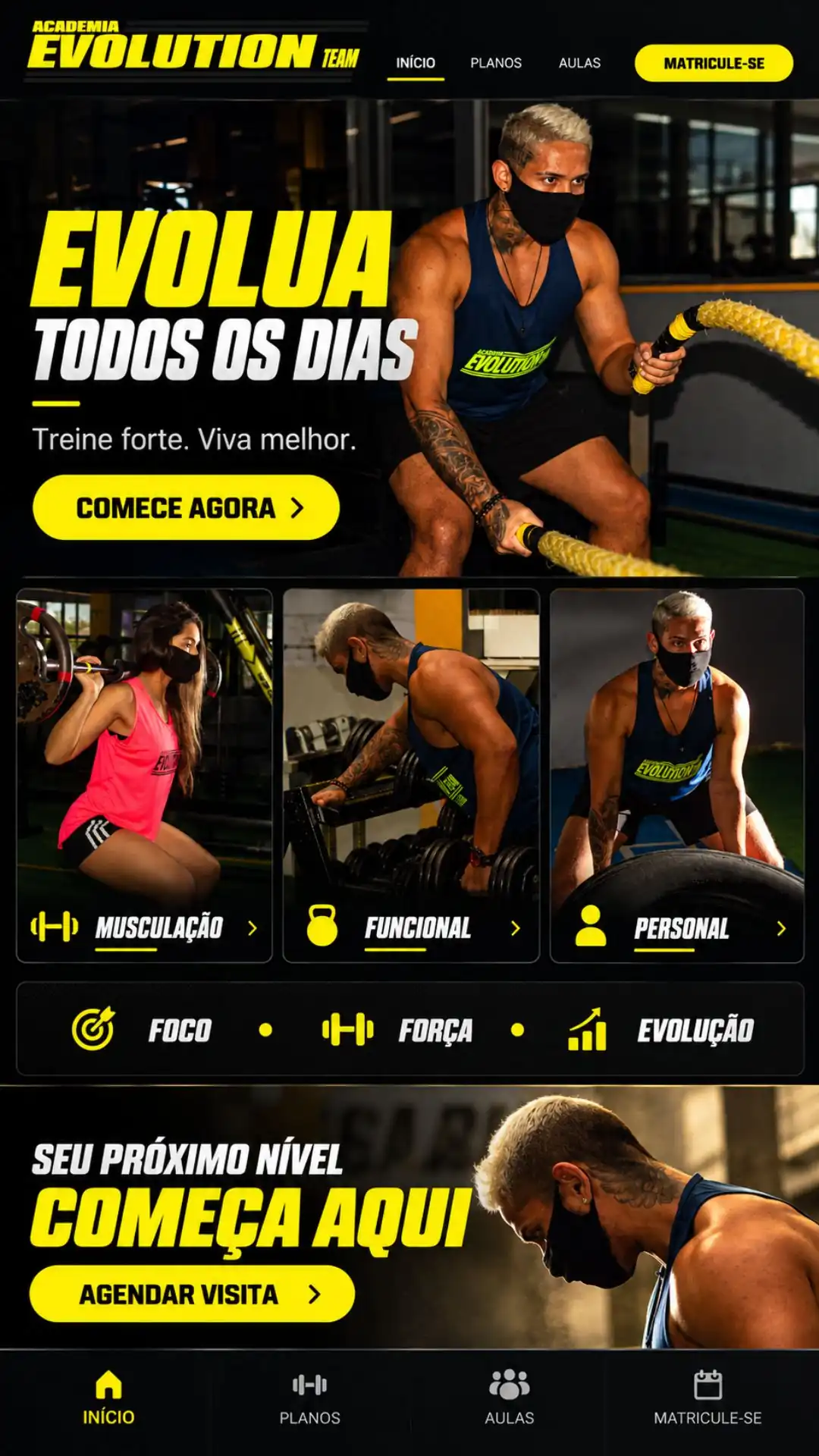 Exemplo visual de site profissional desenvolvido pela Bem Visto 11