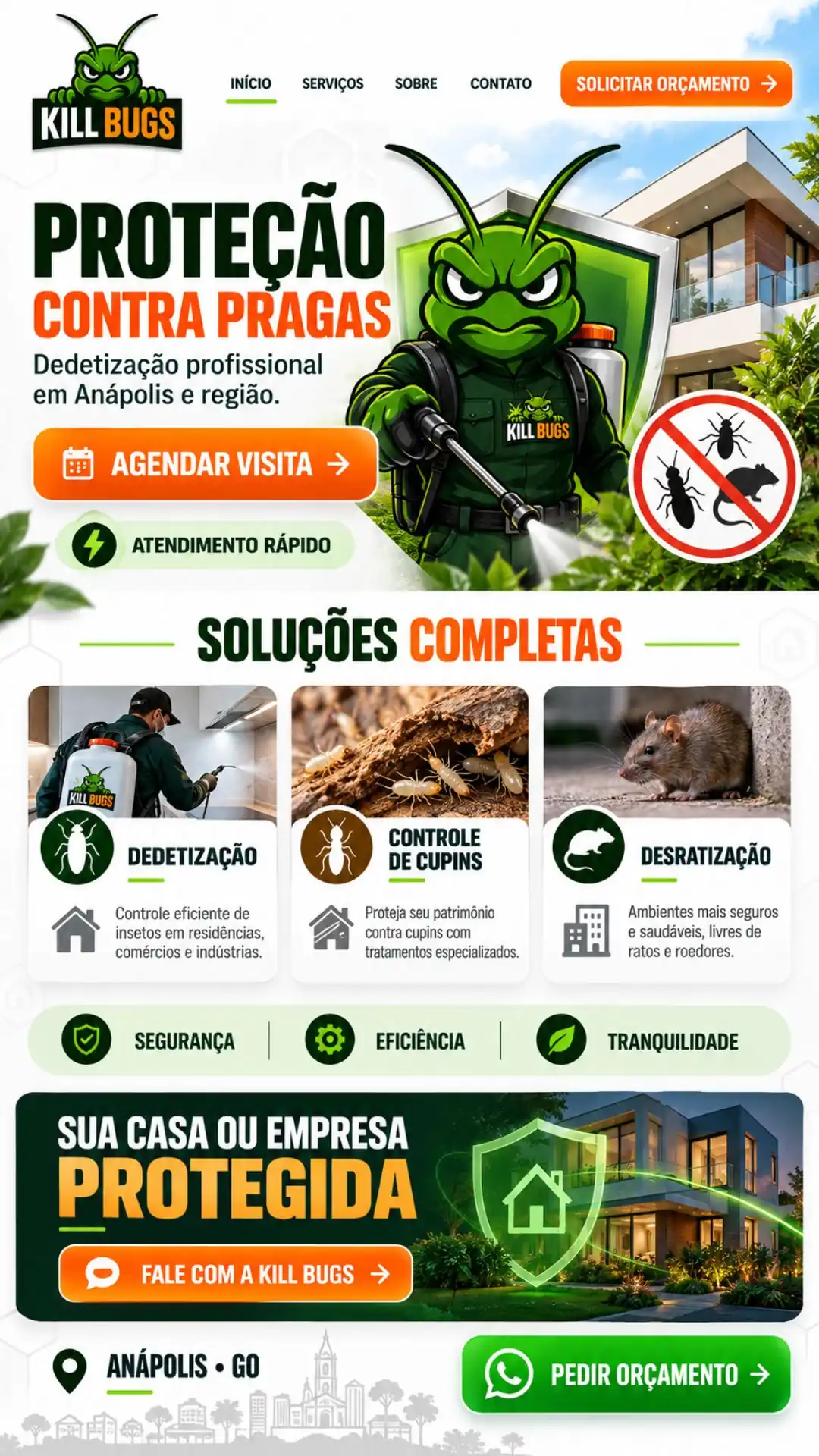 Exemplo visual de site profissional desenvolvido pela Bem Visto 14
