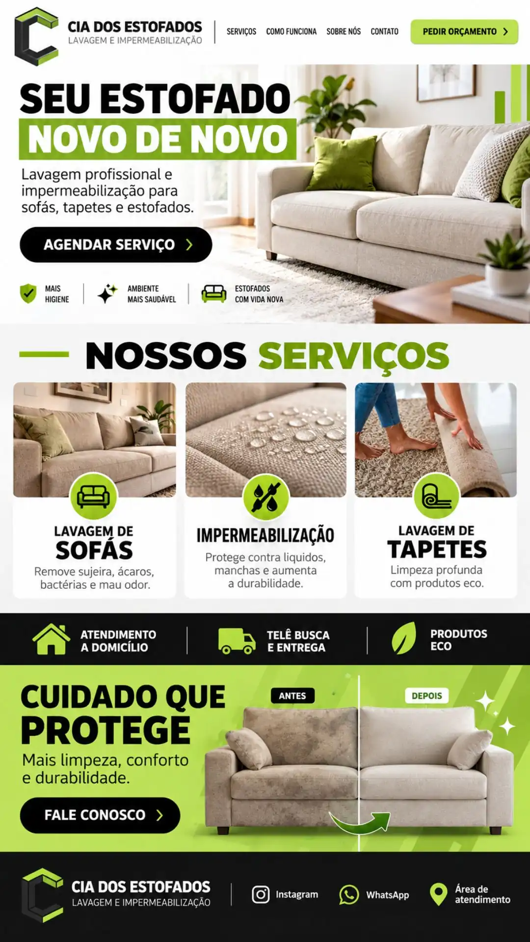 Exemplo visual de site profissional desenvolvido pela Bem Visto 03