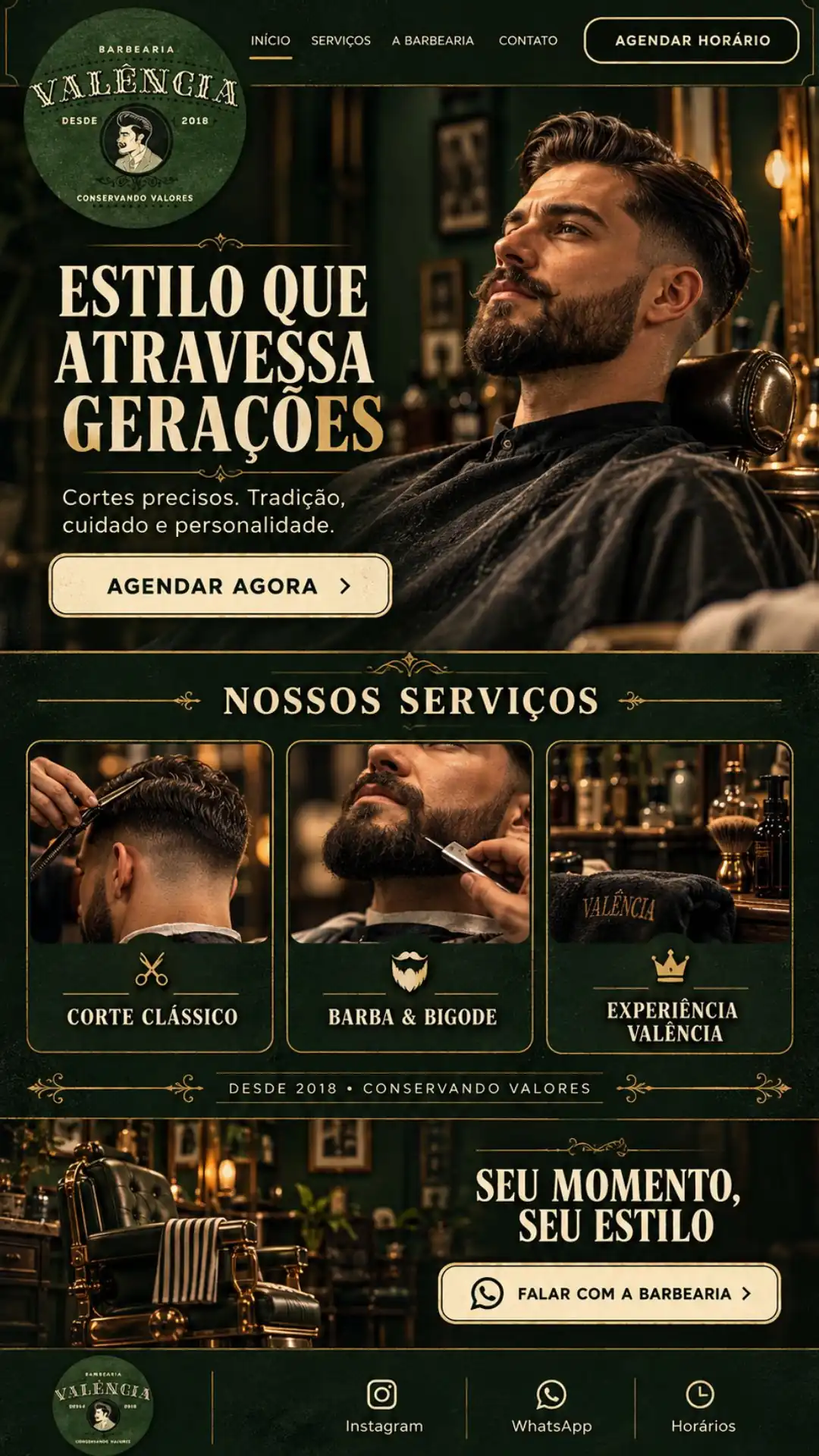 Exemplo visual de site profissional desenvolvido pela Bem Visto 05