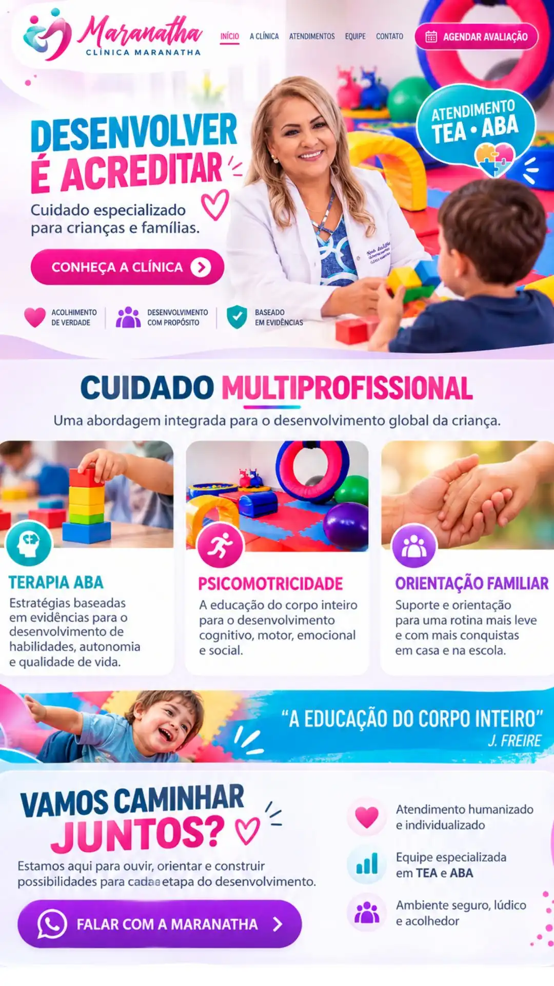 Exemplo visual de site profissional desenvolvido pela Bem Visto 08